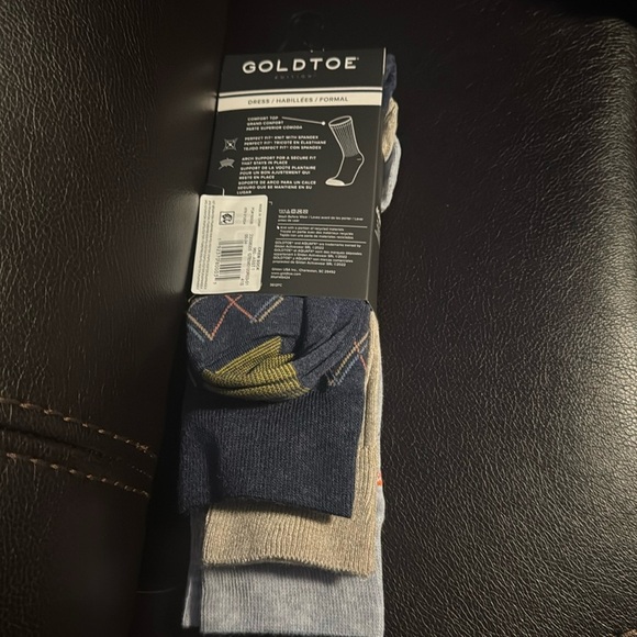 GoldToe Edition Mens Flamingos Crew Socks Assorted, 3 Pack - Picture 8 of 11